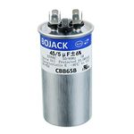 BOJACK 45+5uF 45/5MFD Ã‚±6% 370V CBB65 Dual Run Circular Start Capacitor for AC Motor Run or Fan Start or Condenser Straight