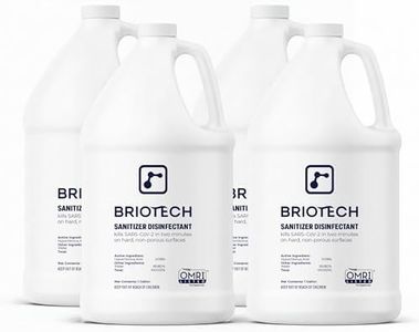 BRIOTECH Sanitizer Disinfectant Hypochlorous, Kill 99.99% of Viruses & Bacteria, Control Mold, Eliminate Odor, Gentle for Nursery & Play Rooms, Food Contact Surface Sanitizer, 1 Gallon Refill (4 Pack)
