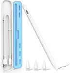 Stylus Pen for Apple iPad Pencil (2018-2022) with Case for iPad Pro 11/12.9 (3rd/4th/5th/6th), Air 3/4/5, Mini 5/6, iPad 6th/7th/ 8th/9th/10th Generation, Palm Rejection, Tilt Function, Magnetic