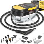 Gautye Steam Cleaner, 3 Level Adjustable Handle, 15s Heat Up, 1.6L Tank, Portable Steam Cleaner Handheld with 15 pcs Accessories, Steamer Cleaning for Grout, Couch, Floor, Car, Carpet