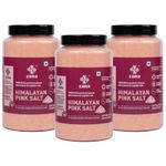 Zama Organic Himalayan Pink Salt 1.5 Kg Pack of 3 | Dark Pink Salt | Sendha Namak | Nutrients and Minerals Rich | Chef special Gourmet Grade from Himalayas | All purpose cooking | No Additives, Unrefined