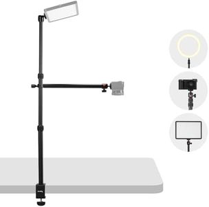 SMALLRIG Soporte de Montaje de Cámara de Mesa con Brazo Flexible,Soporte de Luz Ajustable de Altura Superior con Clamp de Montaje de Mesa,Cabeza de Bola Giratoria para Cámara/Teléfono/Luz LED - 3992