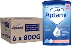 Aptamil Hungry Baby Milk Powder Formula, from Birth, 800g (Pack of 6)