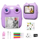 GGIE Kids Camera Instant Print, 1080P HD Video and Selfie Kids Camera for Girls Boys, Instant Camera for Kids with 32GB SD Card and Printing Paper, Best Gift for 3 4 5 6 7 8 9+ Years Old Girls Boys