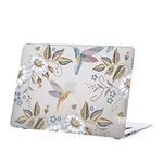 Hard Cover Compatible with MacBook Air 11 inch Case 2015 2014 2013 2012 2011 2010 Realease Model A1465 A1370, Color Printing Matt Plastic Hard Protective Shell Cover Case - White Flower