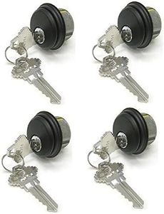 Mortise Lock Cylinders 4-Pack (Same Keys), Adams Rite Cam for Storefront Doors in Duronotic