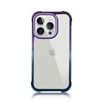 GRIPP® Evo Case Compatible with iPhone 14 Pro Max (6.7") Military Grade Drop Tested with Dual Shock 4 Corners Air-Guard Protection Ultra Hard & Shock Absorb Bumper Back Cover - Blue/Purple