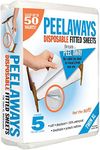 PEELAWAYS Waterproof Disposable Bed Sheets – for Use in Home Mattresses, Hospital Beds, Massage Tables, Hotels, and Campers – Comes with 5 Quick and Easy Peel Away Layers for Your Use