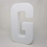 Free Standing - EPS Smooth Foam Letters for Weddings, Cakes, Arts & Crafts - G, 24" High - Jumbo