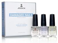 JESSICA Treatment Kit for Damaged Nails | 3-Step Nail Repair Kit for Broken & Damaged Nails | Nourishing Nail Care Kit for Weak Nails | Complete Nail Care Solution & Specialised Treatment Set