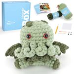 Crochet Kit for Beginners Adults - Crochet Kit, Crochet Kit for Starter, Include Easy Knitting Soft Yarn, Step-by-Step Video Tutorial, Christmas Birthady, Gift for Adults