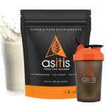 AS-IT-IS Nutrition Whey Protein Concentrate 80% Unflavoured, Labdoor Certified (Whey+Shaker) 1000 gm