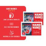 Warmee Hand Warmer Heat Pouch Air Activated Heat Warmers - Up to 8+ Hours of Self Heating Warmer, Long Lasting Safe Natural Odorless (Pair of 6)