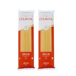 Colavita Capellini Pasta (500g) | Hard Durum Wheat Pasta | Imported From Italy | Pack of 2