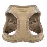 Voyager Step-In Plush Dog Harness – Soft Plush, Step In Vest Harness for Small and Medium Dogs by Best Pet Supplies - Harness (Latte Suede), S (Chest: 14.5-17")