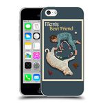 Head Case Designs Officially Licensed Lantern Press Man's Bestfriend Man Cave Soft Gel Case Compatible With Apple iPhone 5c