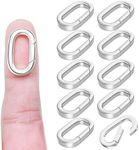 10Pack Carabiner Clip Pendant Clasp for Jewelry Making,18K Gold and Silver Necklace Clasp and Closures Jewelry Carabiner Charm Clasp for Necklace Bracelet