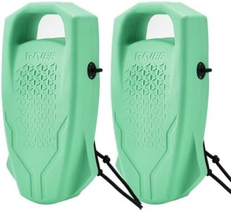 RKV86 Boat Fenders Boat Bumpers for Docking EVA Pontoon Fenders Easy to Install Fit for Bass Boat, Jon Boat, Pontoon, Fishing Boats and Jet Ski (2PCS, Cyan)