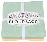 Now Designs Flour Sack Dishtowels, Zest, Set of 3