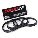 Circuit Performance 73.1mm OD to 54.1mm ID Black Plastic Polycarbonate Hub Centric Rings