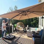 PURPLE LEAF Patio Umbrella 9' X 11.
