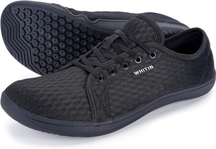 WHITIN Men's Water Shoes Quick Dry Aqua Minimalist Barefoot Sneakers Size 10.5-11 Minimus Beach Swim River Hiking Trail Running Kayak Fishing Black 44