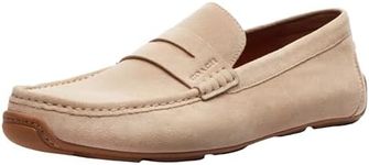 Coach Men's Luca Suede Driver Loafer, Taupe, 10