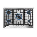 Empava 30 Inch Gas Stove Cooktop with 5 Italy Sabaf Sealed Burners NG/LPG Convertible in Stainless Steel