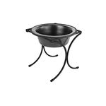 Platinum Pets Bistro Single Diner Feeder, Silver Vein, Small