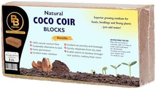 3 X 650g Premium 100% Natural Coco Coir Peat Brick Block Growing medium Indoor Outdoor Gardening Eco Friendly Sustainable