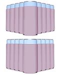 25 Pack Blush Blank Slim Can Cooler Sleeves, Customizable Bulk Sublimation Can Coolers, Extra-Thick Collapsible Drink Insulator Sleeve, Beer Can Coolers for Party Beverages, PartyPrints