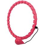 Belle Vous Weighted Hula Ring Hoop with 28 Detachable Knots - Smart Fitness Ring with 360 Degree Spinning Weight Ball - Infinity Hoop for Adult Weight Loss Exercise and Beginners Waist Workout