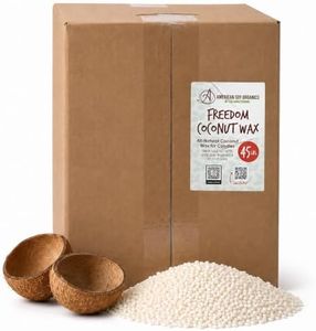 American Soy Organics Freedom Coconut Soy Wax Beads, Candle Wax, 45 lbs