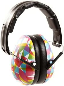 BANZ Kids Headphones – Hearing Protection Earmuffs For Children – ADJUSTABLE headband to fit all ages – Protect Kids Ears – Block Noise – Fireworks – Sporting Events – Concerts – Movies (Geo Print)