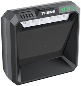 TEEMI 2D QR Handsfree Barcode Scanner One Megapixel High Resolution Sensor with Global Shutter, USB Wired Virtual COM Port Omni-Directional QR Area Imager for Retail Kiosk Pharmacy