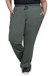 CUPID Women Plus Size Regular Fit Cotton Joggers (9001 Olive green Lower_6xl_Green_6XL)