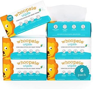 100% Pure Cotton Dry Wipes | 600 Count | Use Wet or Dry | Soft & Sensitive | Hypoallergenic | Extra Strong & Absorbent | Perfect for Diaper Changes, Runny Noses, Drool, Meal Time & Nursing