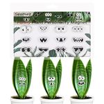 Sesmez Plant Magnets Eyes for Potted Plants, Funny House Plants Accessories for Plant Lovers, Set of 12 Plant Personality Magnets Decor