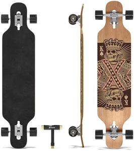 Skatro Drop Through Longboard Skateboard Freeride - Includes T-Tool