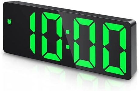 Ankilo Reloj Despertador Digital LED, LED Reloj Digital Sobremesa con Temperatura, Reloj Despertador de Viaje, Brillo Ajustable, Pantalla 12/24H, Reloj Digital para Casa