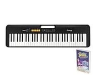 Casio CT-S100AD 61 Key Portable Electronic Keyboard in Black with AC Adapter Included Black and Rhythm Warriors animated online lessons