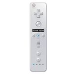 TCOS TECH Wii Remote Controller Wireless Controller with Silicon Cover for Nintendo Wii - White