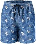 Mens Waterproof Swim Trunks Quick Dry Bud-Light-Beer-Package-Design-Blue- Bathing Suits Beach Wear with Pockets