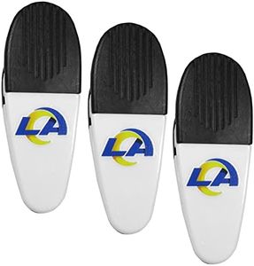 Siskiyou Sports NFL Los Angeles Rams Unisex Fan Shop Mini Chip Clip Magnets, 3 pk, Team Colors