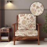 Decorian Soft Velvet Stretchable Printed Solid Sofa Slipcovers, Wooden Sofa Seat Cover, Sofa Back Cushion Covers (Pack of 10, Ethnic Flowers)