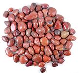 Schmick 2 Kg Red Jasper Pebbles Stones for Plants Pots, Aquarium Fish Tank, Decoration, Fountain, Home and Table Decor - Decorative Pebbles Stones Vase Fillers (2 Kg, Red Jasper Stone)