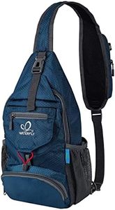WATERFLY Mochila cruzada pequeña plegable para el hombro, bolsa de pecho para senderismo, viajes