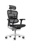 Ergohuman Eurotech ME7ERG GEN2 High Back Mesh Office, Computer, or Gaming Chair w/Tilt Tension Control & Lock, Back Angle/Height, Swivel Arms, Seat Height,/Depth, and Arm Height Adjustments, Black