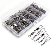 200PCS Barrel Snap Swivel Fishing A