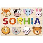 OELTTG Name Puzzle for Kids Personalized, Montessori Learning Toys for Baby Boy & Girl 1-3 Year Old, Personalized Baby Gifts, 1-3st Birthday Gifts for Girls Boys